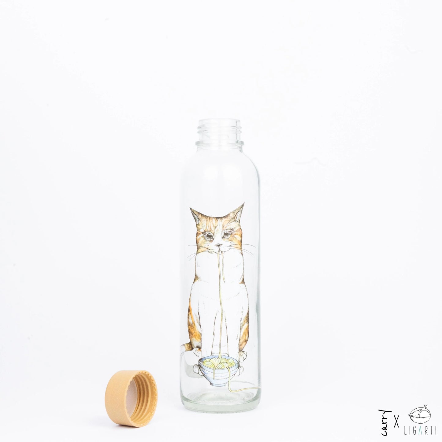 0,7L RAMEN CAT Glasflasche