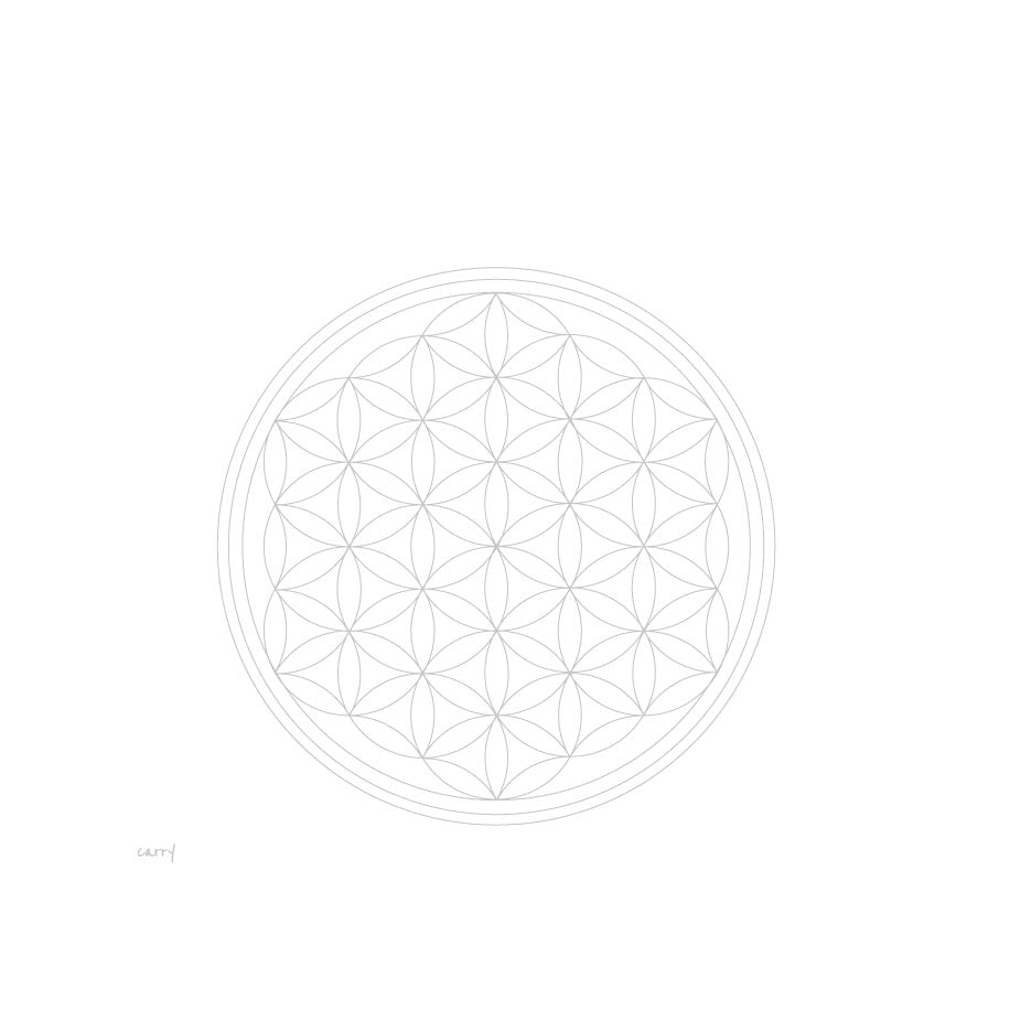 0,7L FLOWER OF LIFE Glasflasche