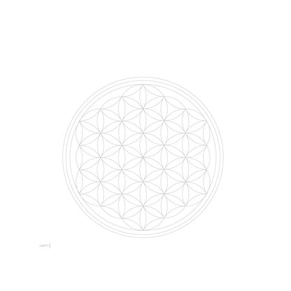 0,7L FLOWER OF LIFE Glasflasche