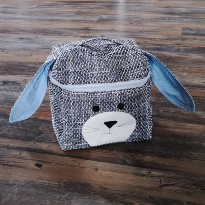 Hörspielwürfel Tasche - "Hase/Blau"