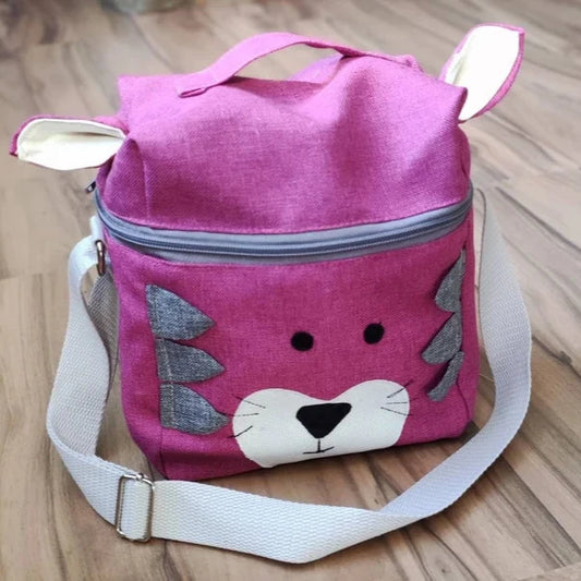 Hörspielwürfel Tasche - "Katze/Magenta"