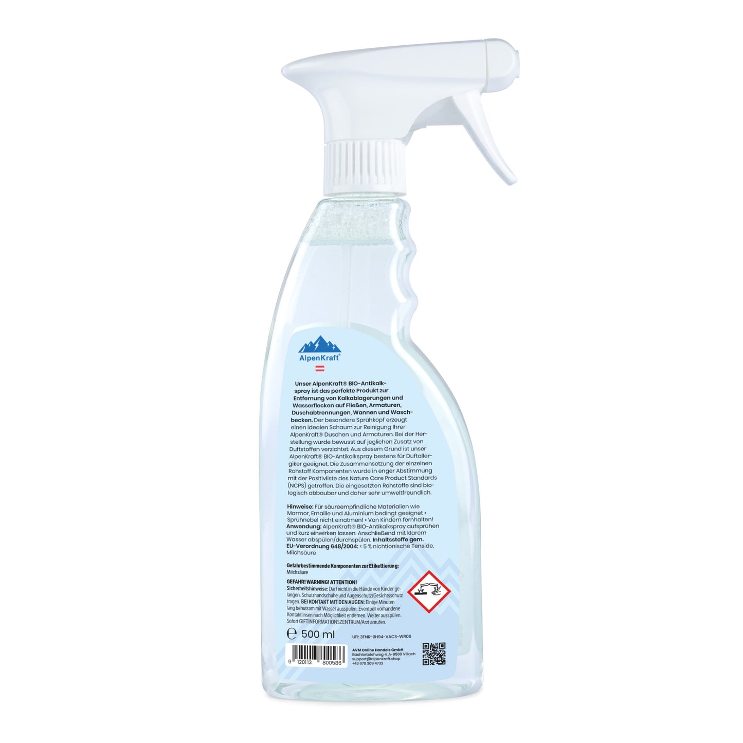 AlpenKraft - Bio Antikalkspray 500 ml